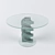 Sleek Tempered Glass Table 3D model small image 2
