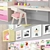 Nursery Desk Set with Decor 3D model small image 2