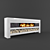 Modern Electric Fireplace 3D model small image 2