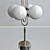 Vintage Balls Pendant Light 3D model small image 2