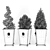 Artificial Boxwood Topiary: Versatile & lifelike decoration 3D model small image 3