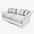 Elegant Rose Uniacke Drawing Room Sofa 3D model small image 3