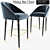 Elegant Malay Bar Chair 3D model small image 1