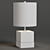 Marble Brass Accent Table Lamp 3D model small image 2