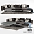 Elegant SAKé Sofas & Formiche Tables 3D model small image 1