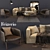 Frigerio Ottavio Sofa Set: Perfectly Coordinated Living Room Ensemble 3D model small image 1