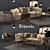 Frigerio Ottavio Sofa Set: Perfectly Coordinated Living Room Ensemble 3D model small image 2