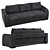 Elegant Adagio Sofa 3D model small image 1