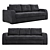 Elegant Adagio Sofa 3D model small image 2