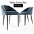 Elegant Malay Dining Chair 3D model small image 1