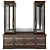 Elegant Walnut Cabinet: 2250H * 2040W * 470D 3D model small image 1