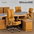 4Mariani Lux Chair & Elite Table: Elegant Office Furniture 3D model small image 3