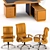 4Mariani Lux Chair & Elite Table: Elegant Office Furniture 3D model small image 1