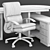 4Mariani Lux Chair & Elite Table: Elegant Office Furniture 3D model small image 2