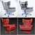 G-Plan Swivel Armchair 3D model small image 3