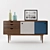 FIDAR: Stylish Rosewood Media Cabinet 3D model small image 2