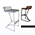 Stylish OKHA FAYE Barstool 3D model small image 2