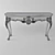 Carved Console Table: Elegant and Ornate 3D model small image 3