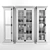 Elegant French Casement Cabinet 3D model small image 3