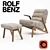 Modern Elegance: ROLF BENZ Armchair 580 3D model small image 1