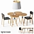 Transformable Dining Set by Ligne Roset 3D model small image 1