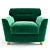 Stockholm Chair: Stylish, Comfortable & Made in Romania 3D model small image 2