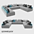 Modular Sofa: OM Playmodul Nord 3D model small image 1