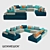 Modular Sofa: OM Playmodul Atlantic 3D model small image 1