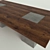 Wooden Table with Concrete Legs 3D model small image 3