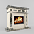 Marble Portal Fireplace: 10th Version! 3D model small image 2