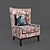 Elegant Lilian Armchair: Comfort and Style 3D model small image 1