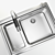 Stainless Steel Sink with Battery - 55x78 cm 3D model small image 2