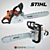 STIHL MS200 Chainsaw: Powerful and Precise 3D model small image 1