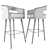 Elegant Ellen Bar Chair 3D model small image 2