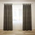 Straight Curtains with Tulle 3D model small image 1