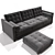 Flexform LE CANAPÈ: Luxurious Furniture in Corona Material 3D model small image 1
