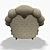 Grand Royal Armchair: Luxury and Elegance 3D model small image 3