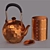 Authentic Japanese Artisan Tea Set 3D model small image 2