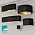 EGLO PASTERI: 4-Piece Black & Gold Lighting Set 3D model small image 1