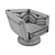 Glam Art-Deco Armchair: Costance IPE Cavalli 3D model small image 2