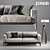 Modern Elegance: Fellow Porada Sofa & Pileo Floor Lamp 3D model small image 1