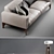 Modern Elegance: Fellow Porada Sofa & Pileo Floor Lamp 3D model small image 2