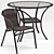 Elegant Brigance Bistro Set - Acadian Dining Chair 3D model small image 1