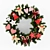 Festive Toy Christmas Wreath 3D model small image 1