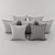 H&M Home New Year Pillow Set - 7 Decorative Pillows 3D model small image 3