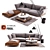 Luxury Jord Sofa Set & North Floor Lamp 3D model small image 1