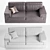 BUBLE Luxury Modern Sofa 3D model small image 3