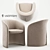 Elegance Embodied: Carmen Armchair 3D model small image 1