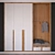 Classic Wood Hall Wardrobe 3D model small image 1