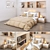 Title: Modena Collection: Stylish Bedroom Set with Lights 3D model small image 1